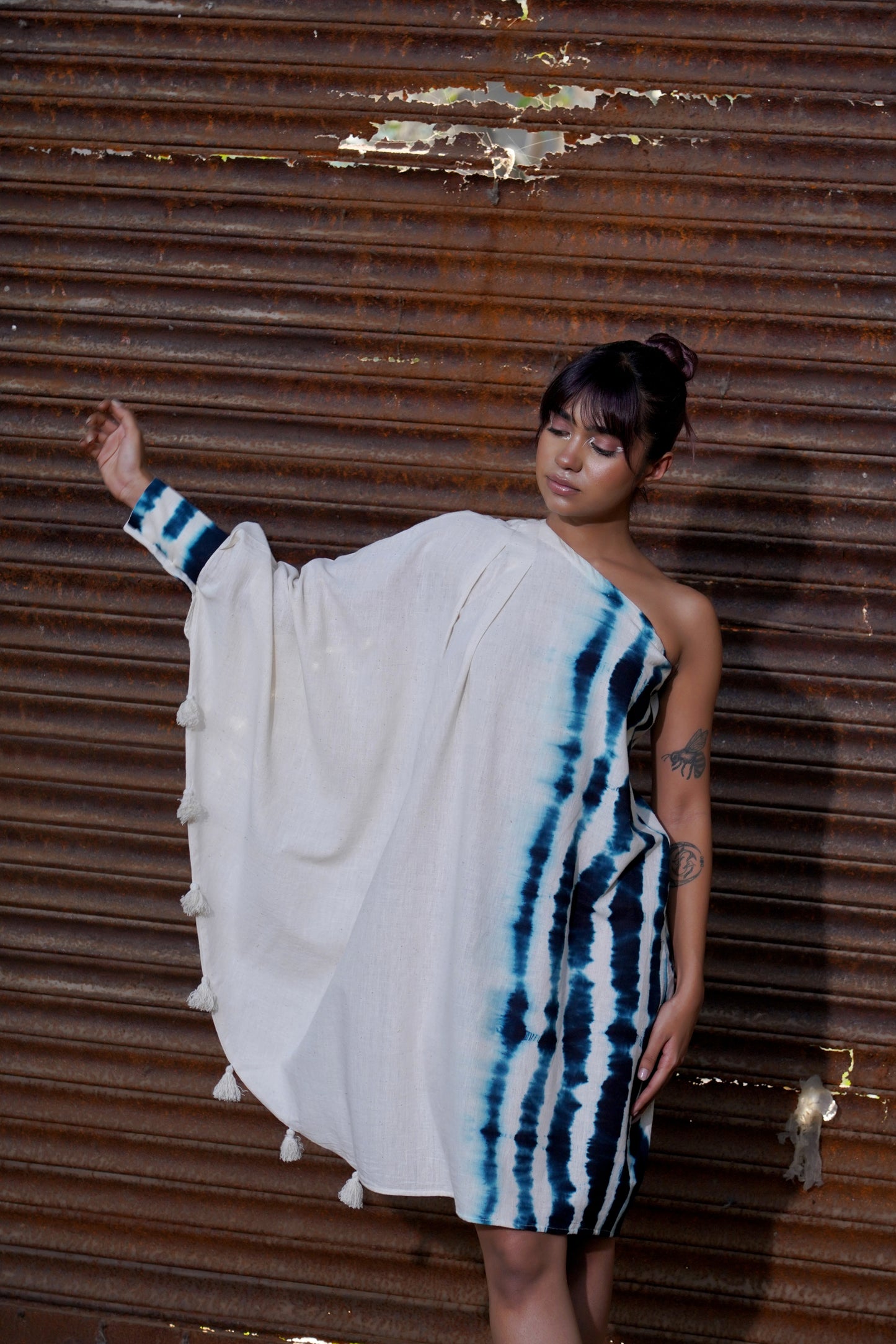 Monochrome Tassel Tango Dress