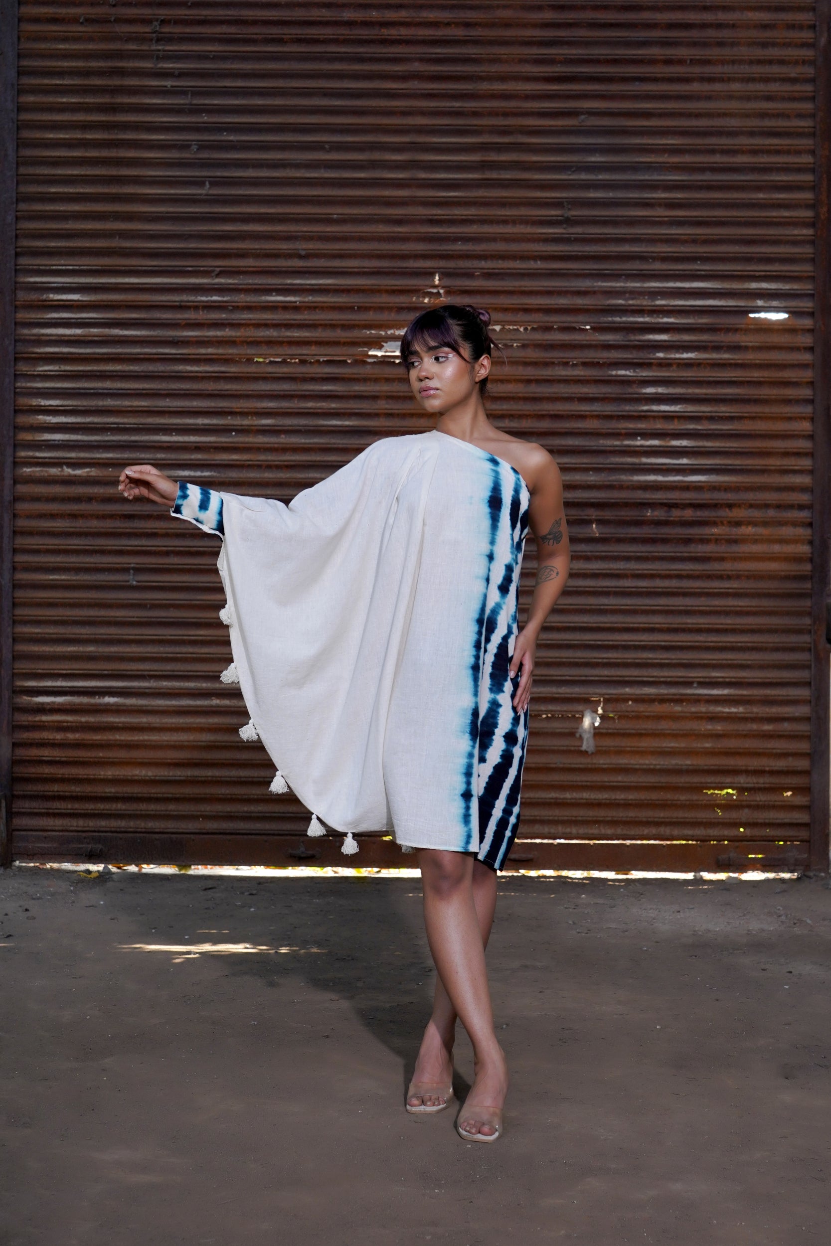 Monochrome Tassel Tango Dress harrozworld