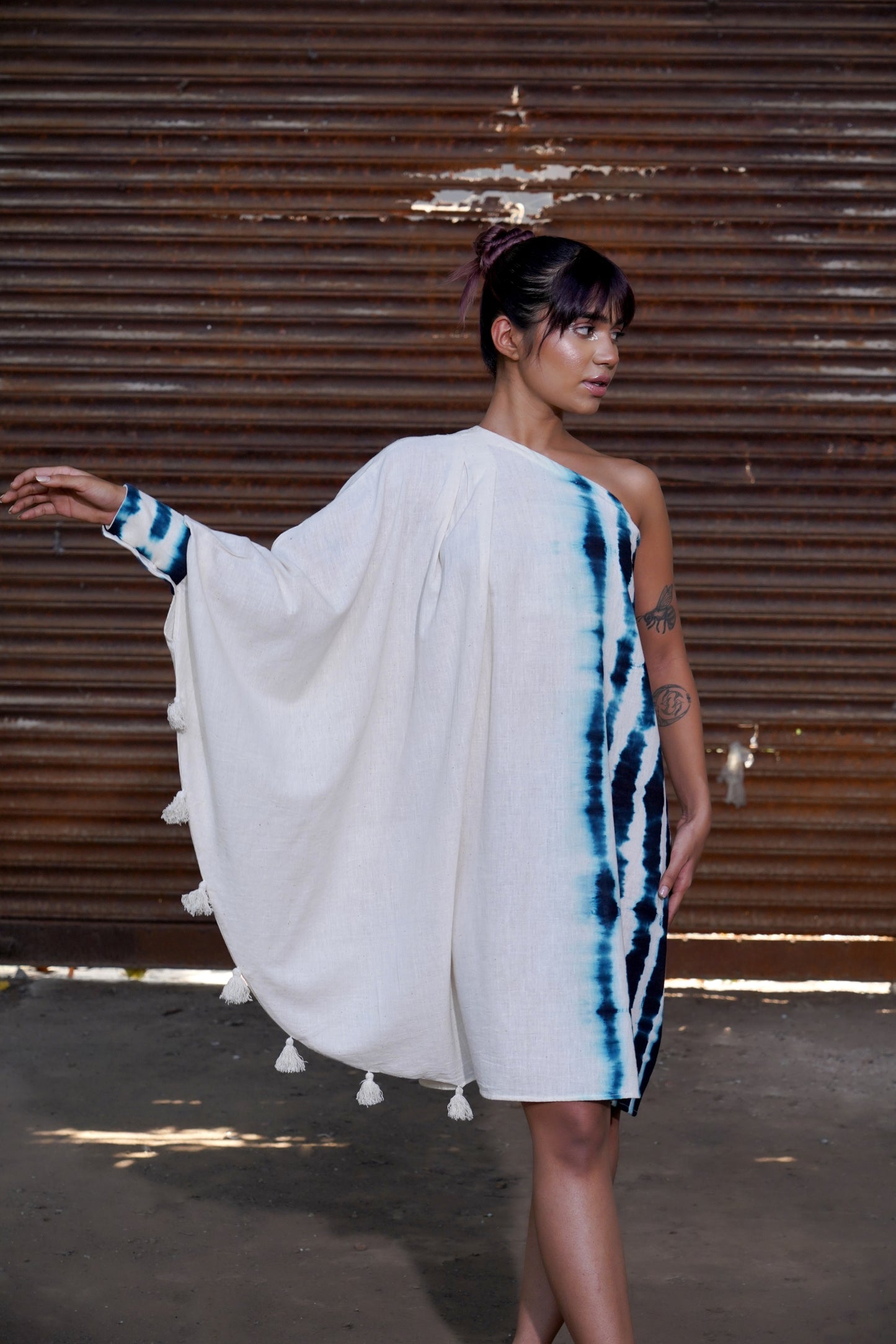 Monochrome Tassel Tango Dress