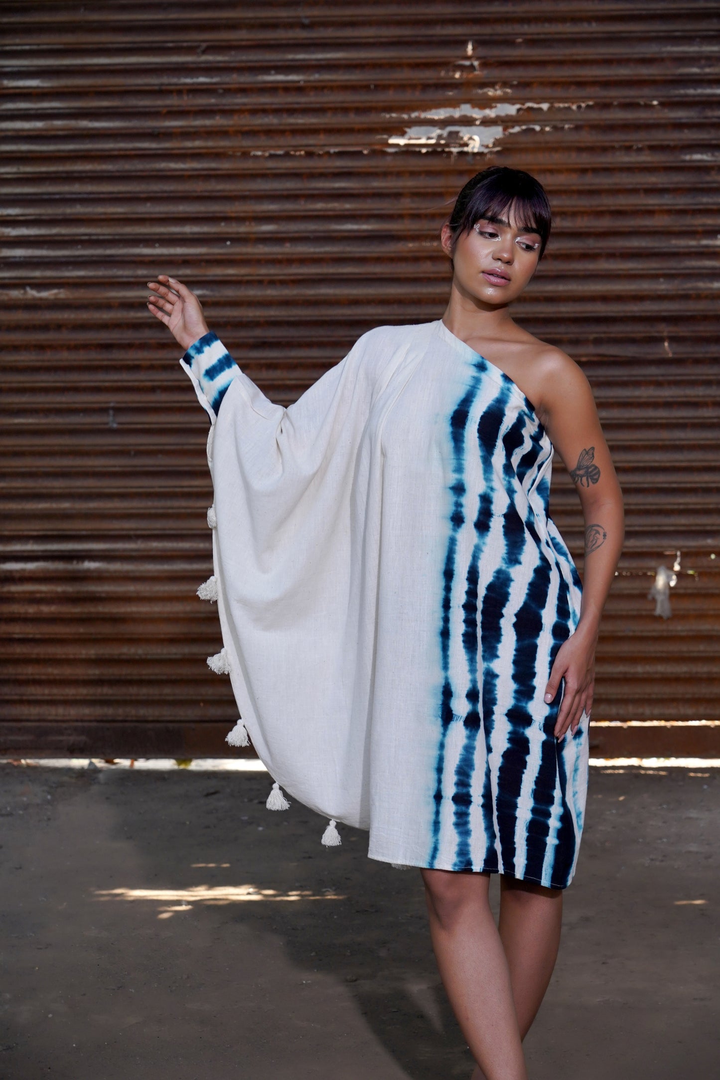 Monochrome Tassel Tango Dress