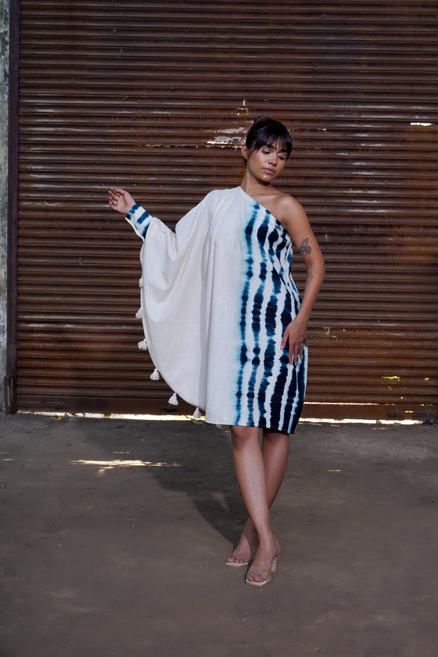 Monochrome Tassel Tango Dress