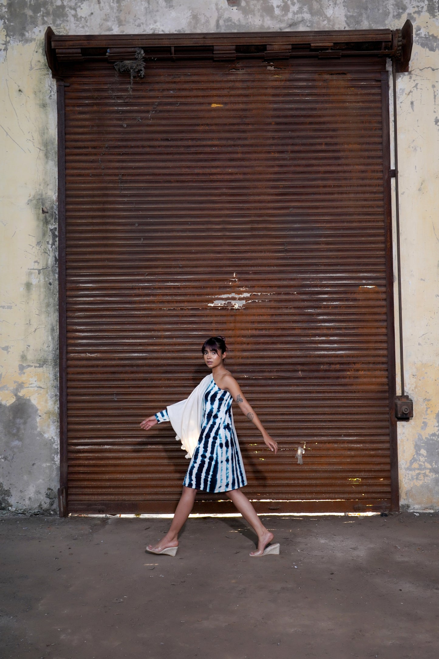 Monochrome Tassel Tango Dress