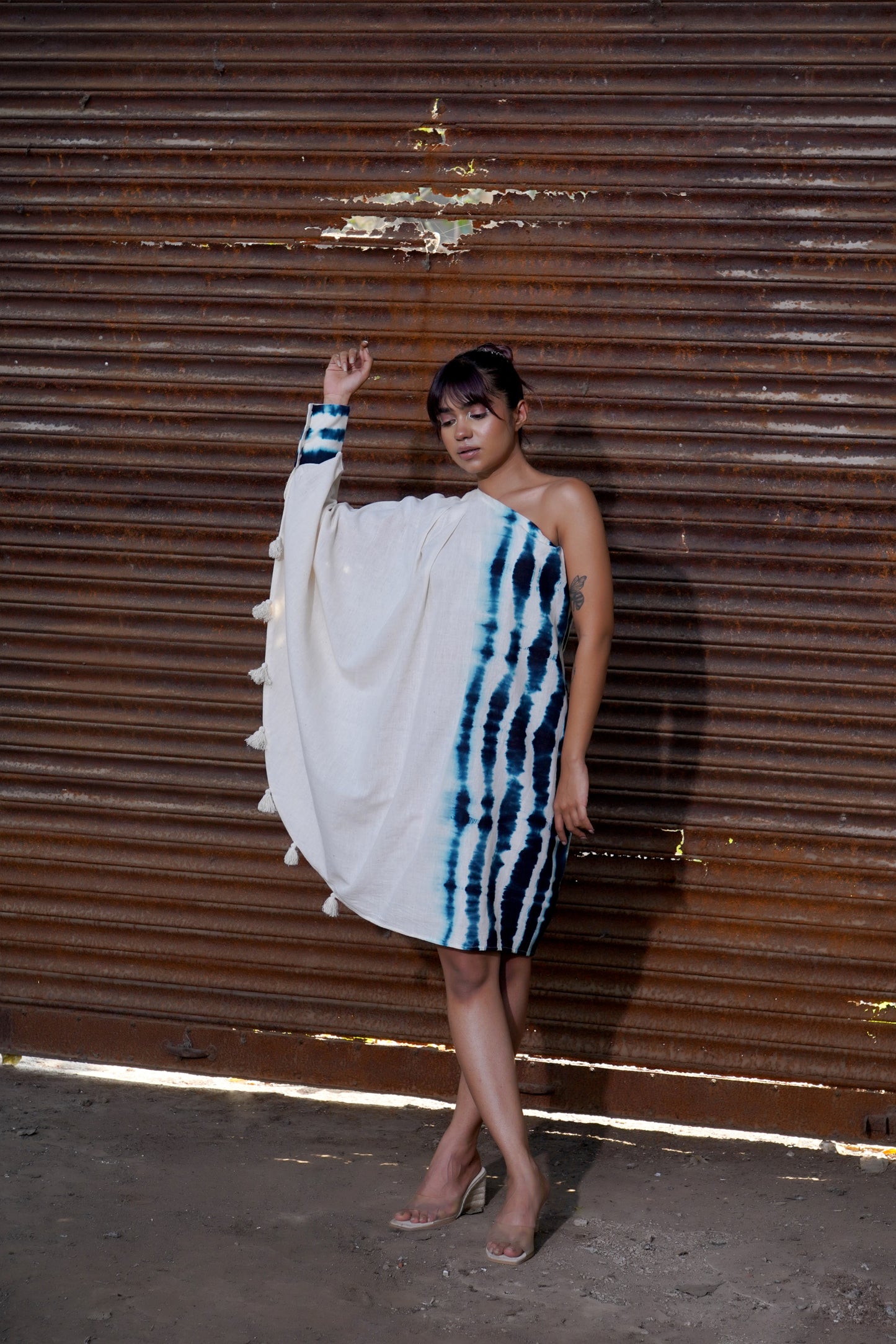 Monochrome Tassel Tango Dress