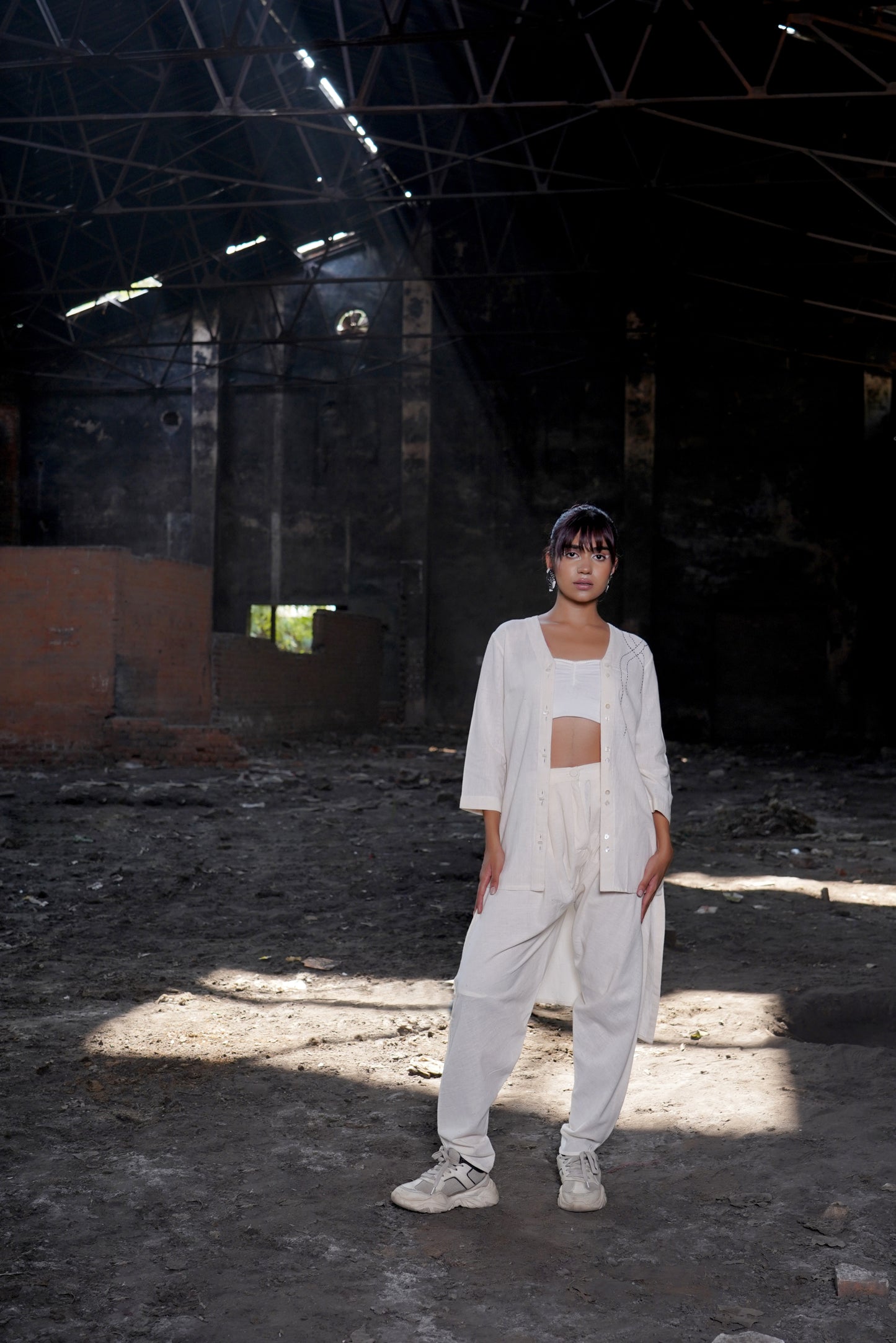 Ivory Eclipse  Sunburst Tunic