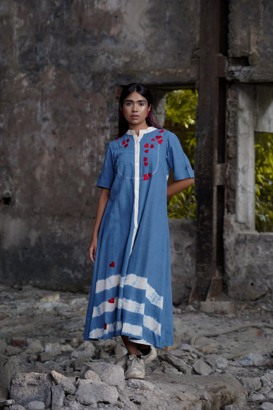 Azure Heartbeat Dress