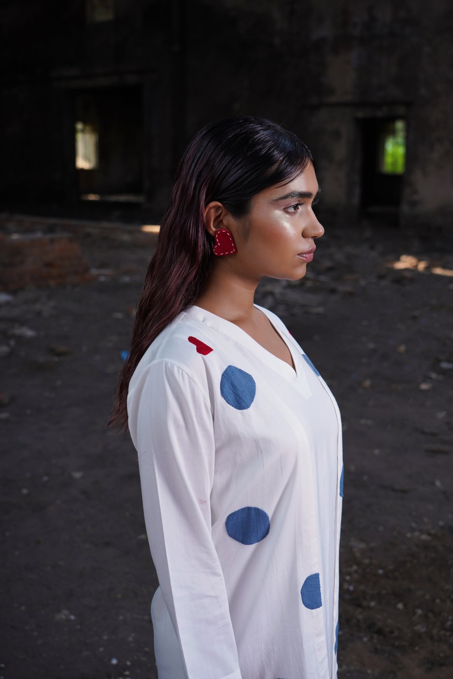 Serene whispers overlay jacket with slip tunic dress