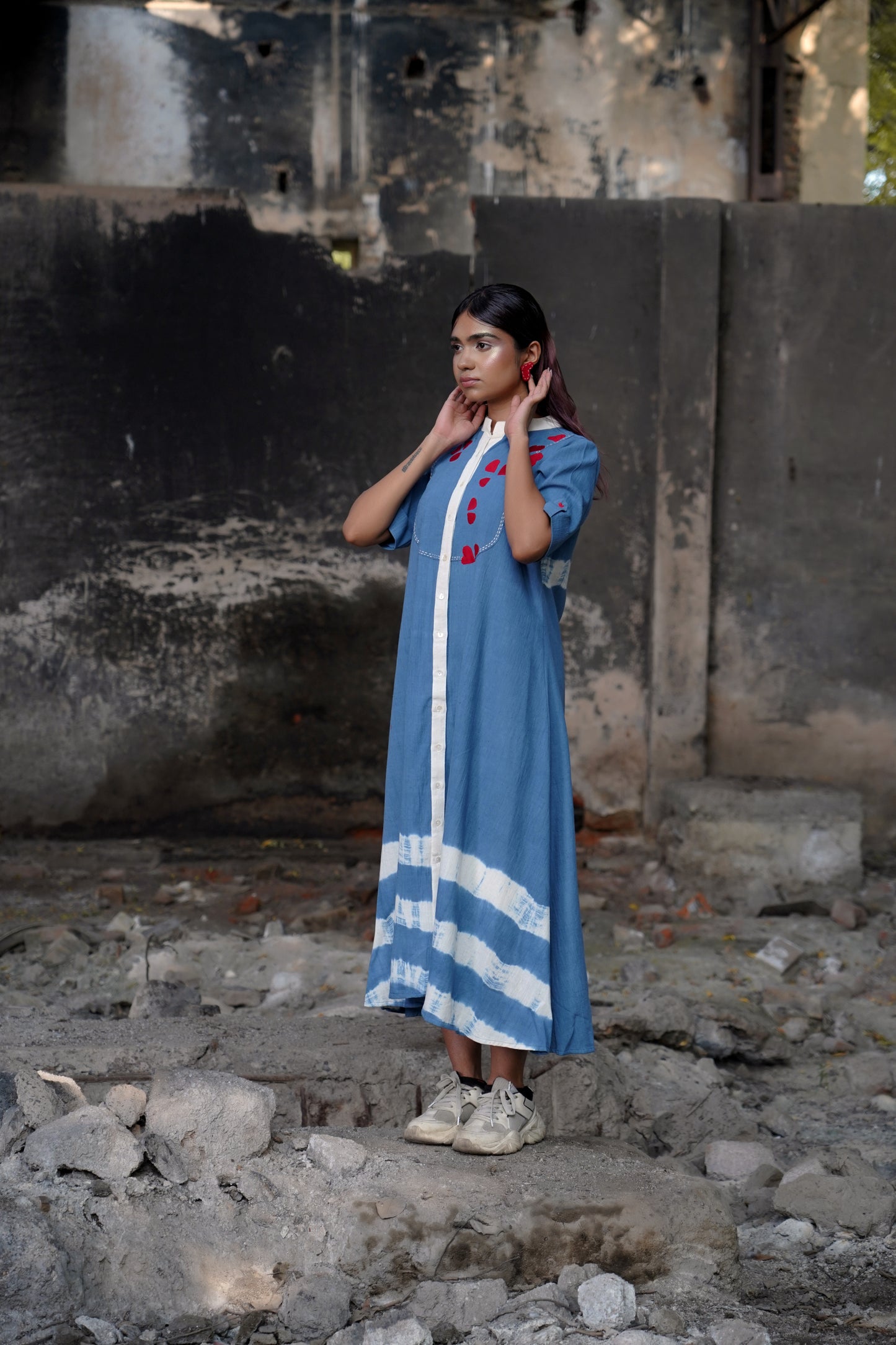 Azure Heartbeat Dress