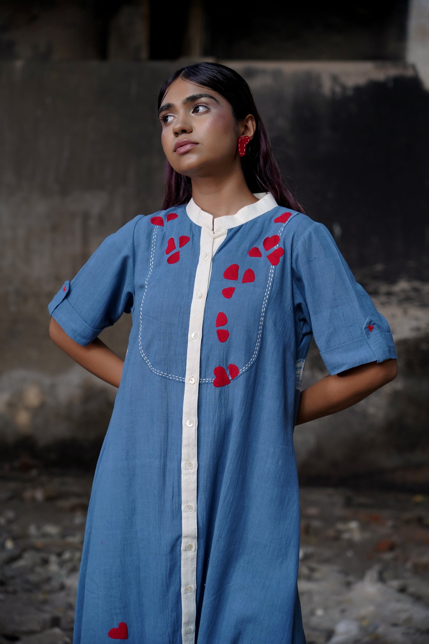 Azure Heartbeat Dress