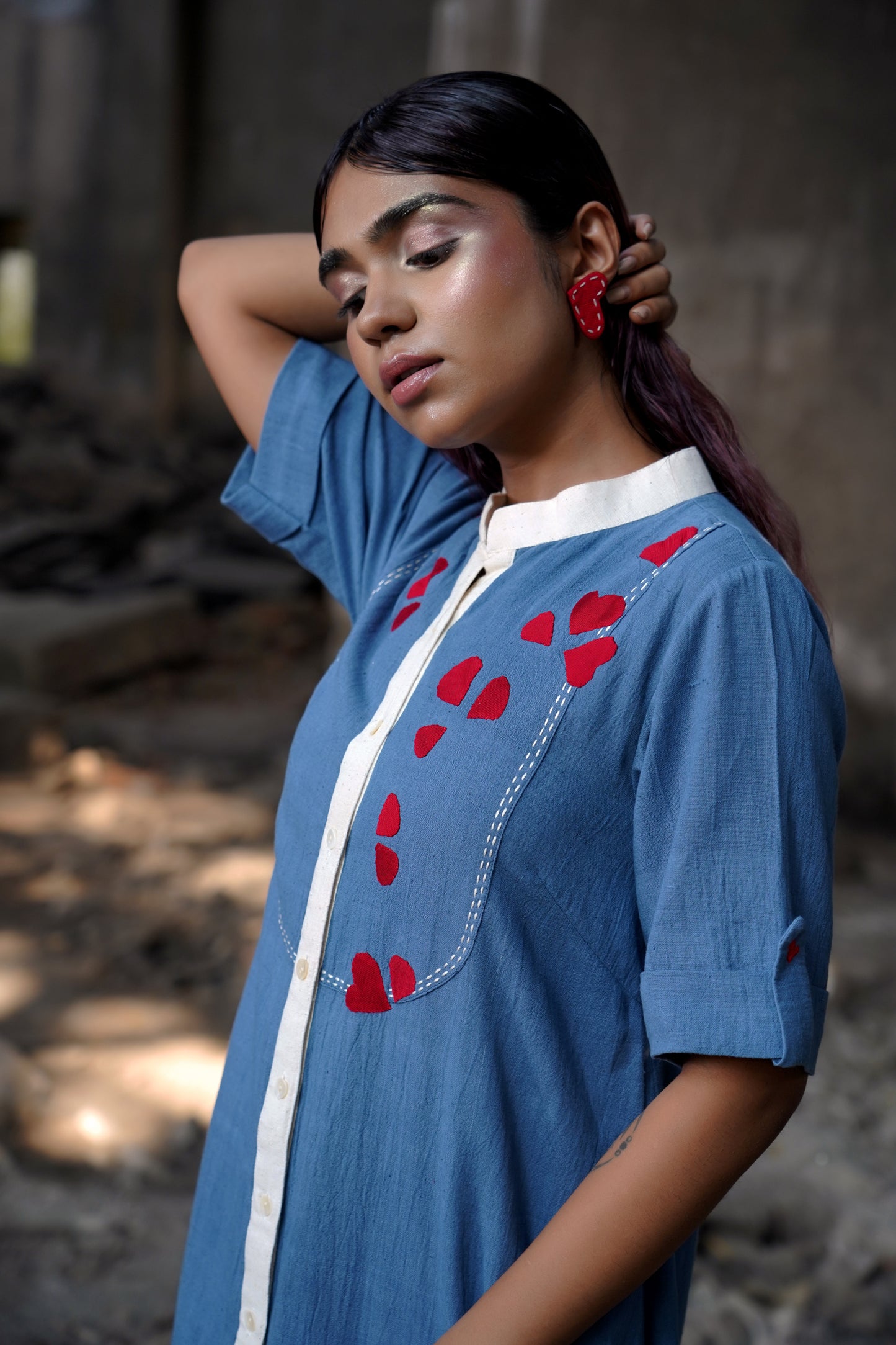 Azure Heartbeat Dress