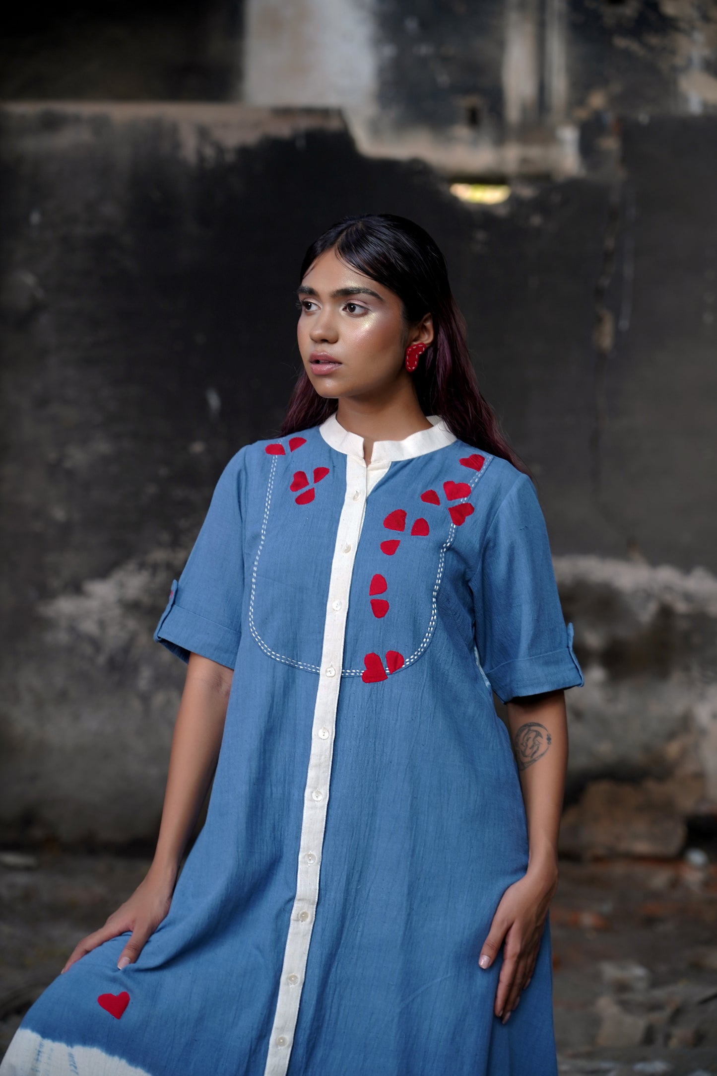 Azure Heartbeat Dress