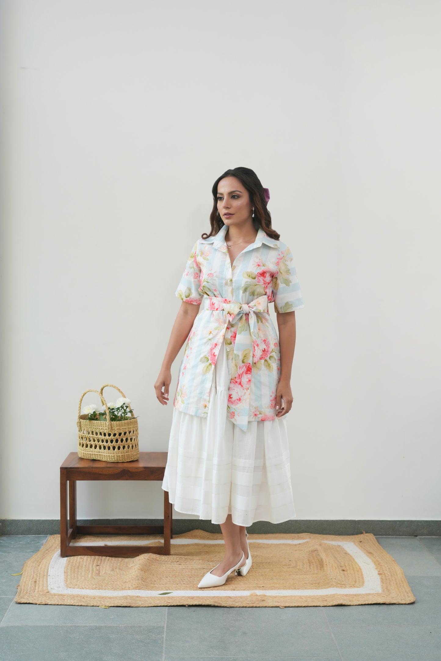 Blue Belle Shirt Dress