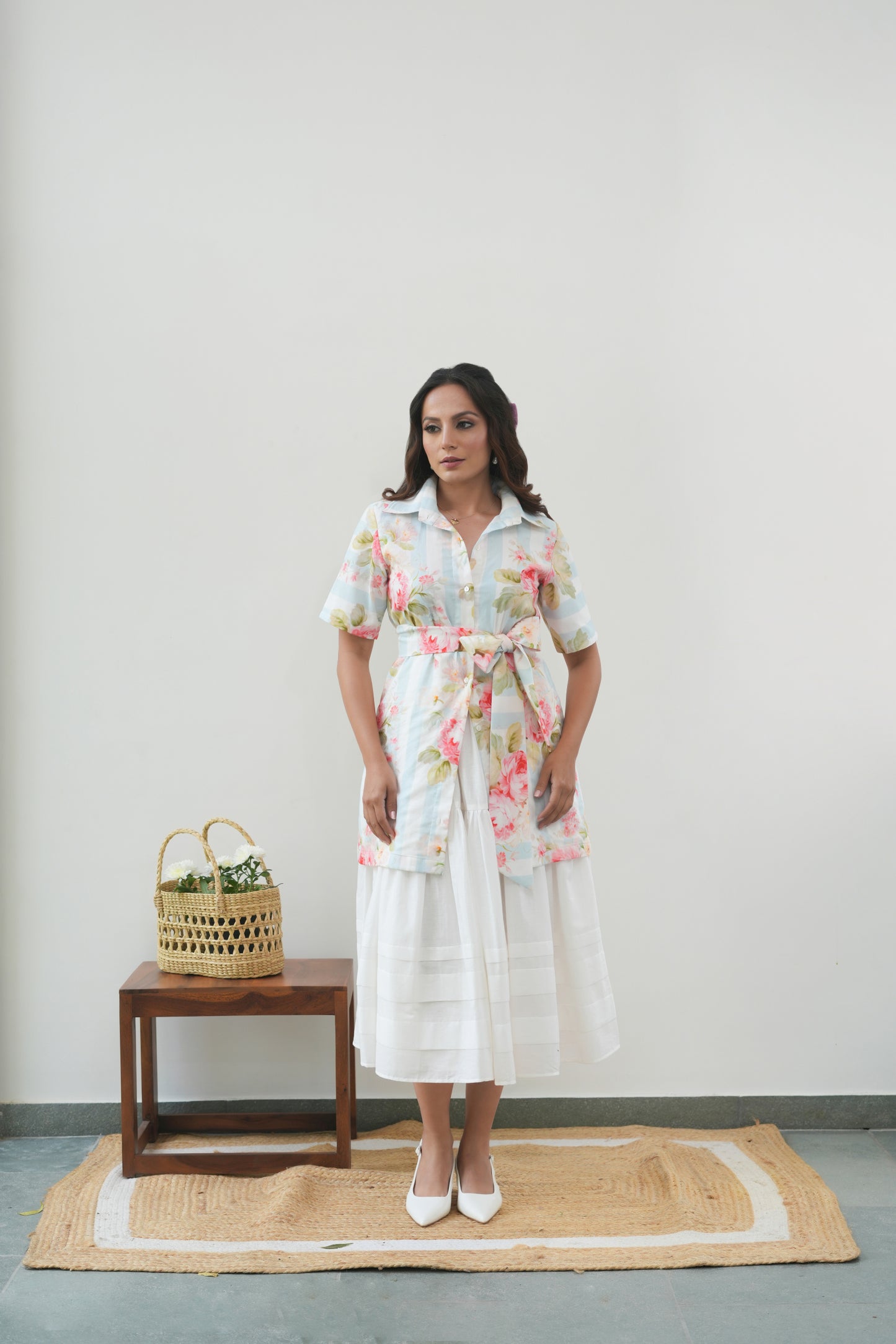 Blue Belle Shirt Dress
