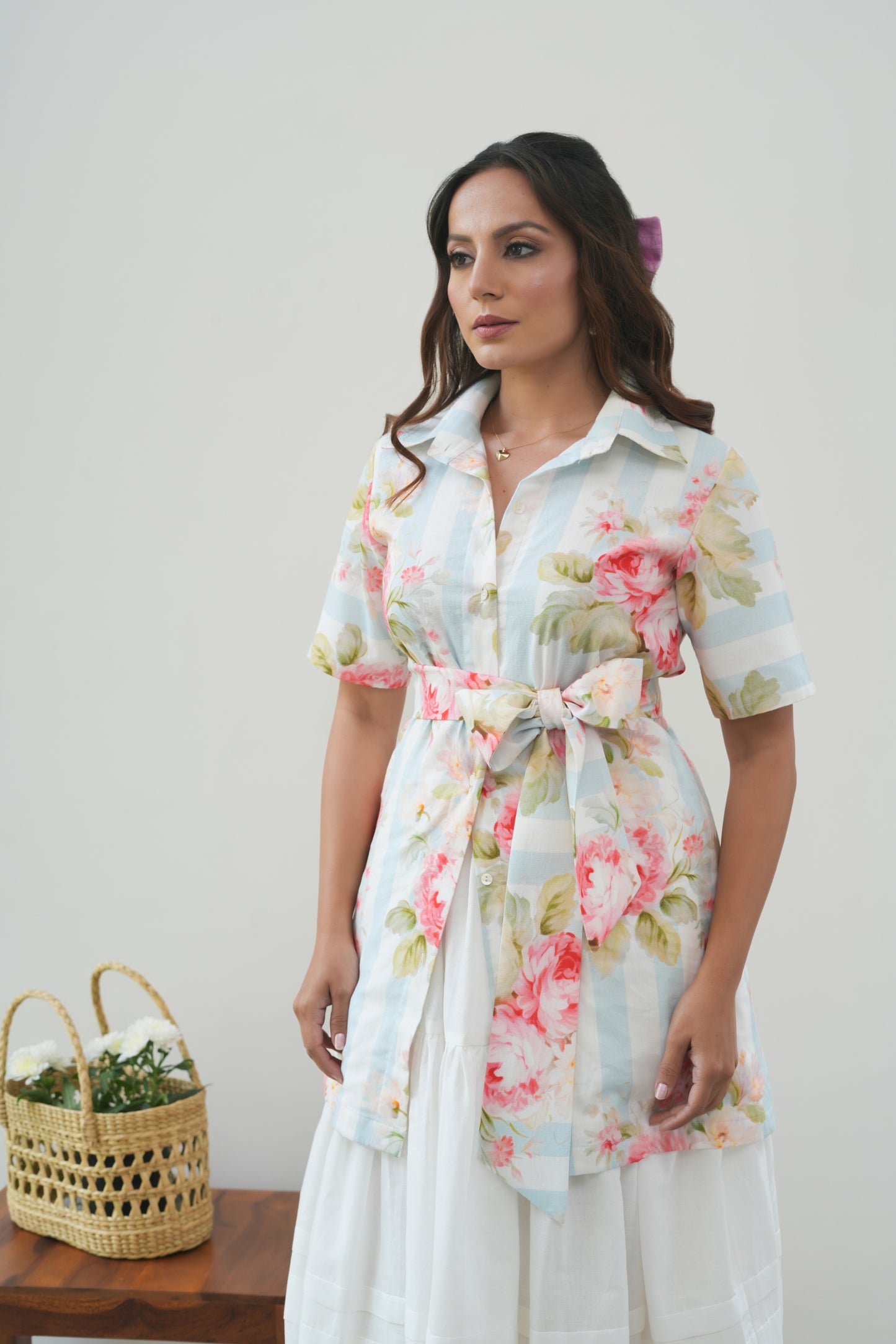 Blue Belle Shirt Dress