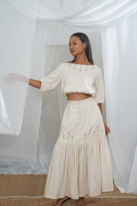 Zola Off White Skirt