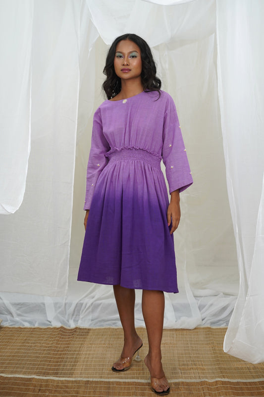 Kaya Purple Ombre Smoking Dress