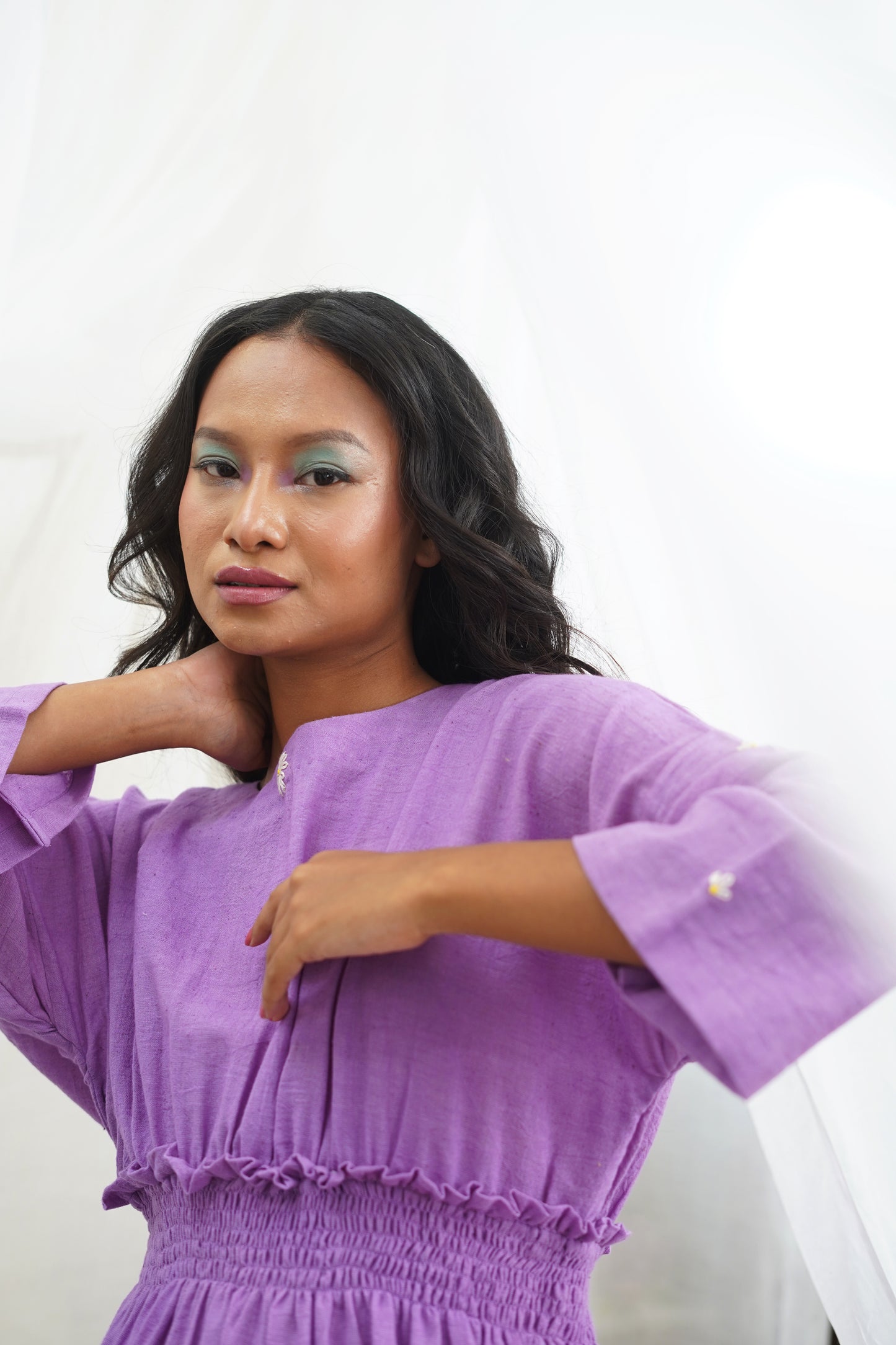 Kaya Purple Ombre Smoking Dress