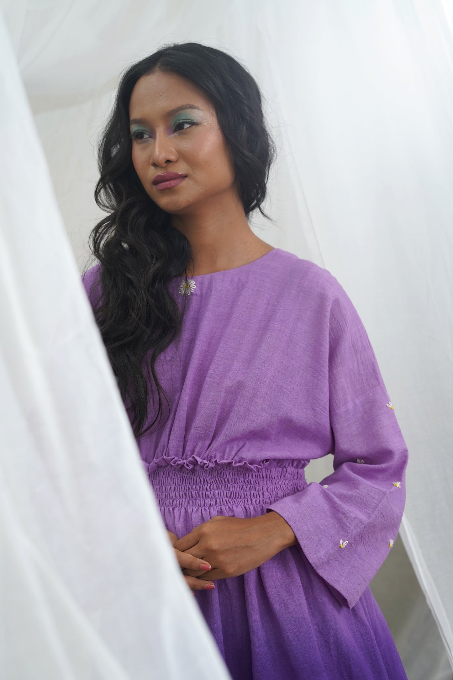 Kaya Purple Ombre Smoking Dress
