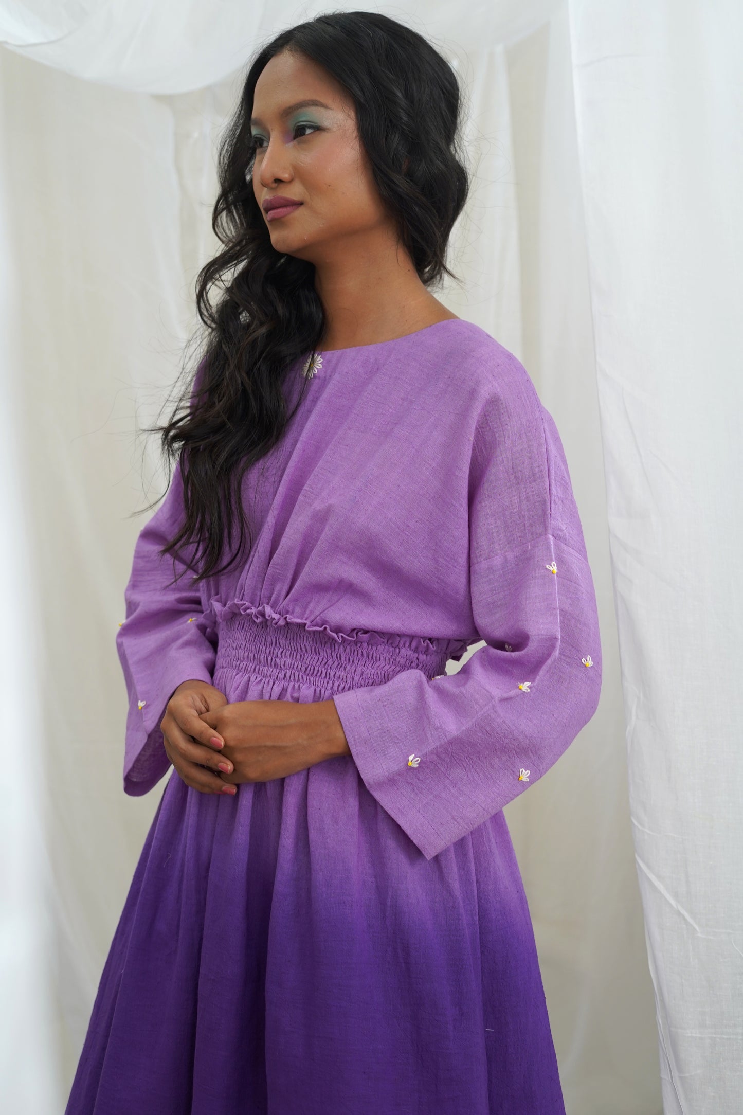 Kaya Purple Ombre Smoking Dress