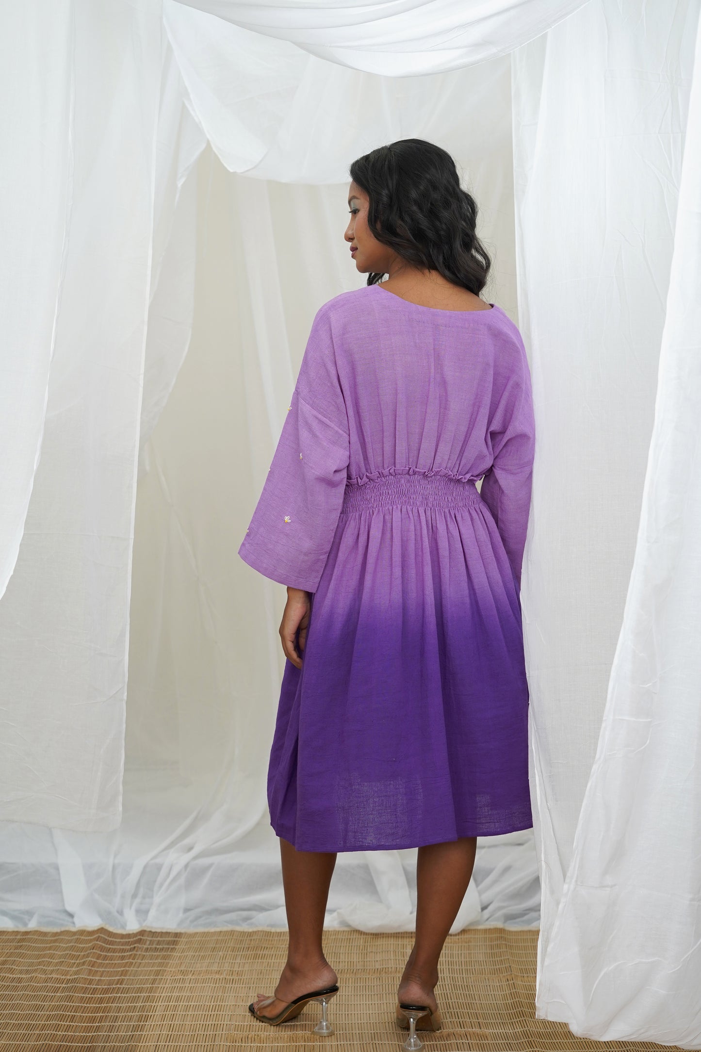Kaya Purple Ombre Smoking Dress
