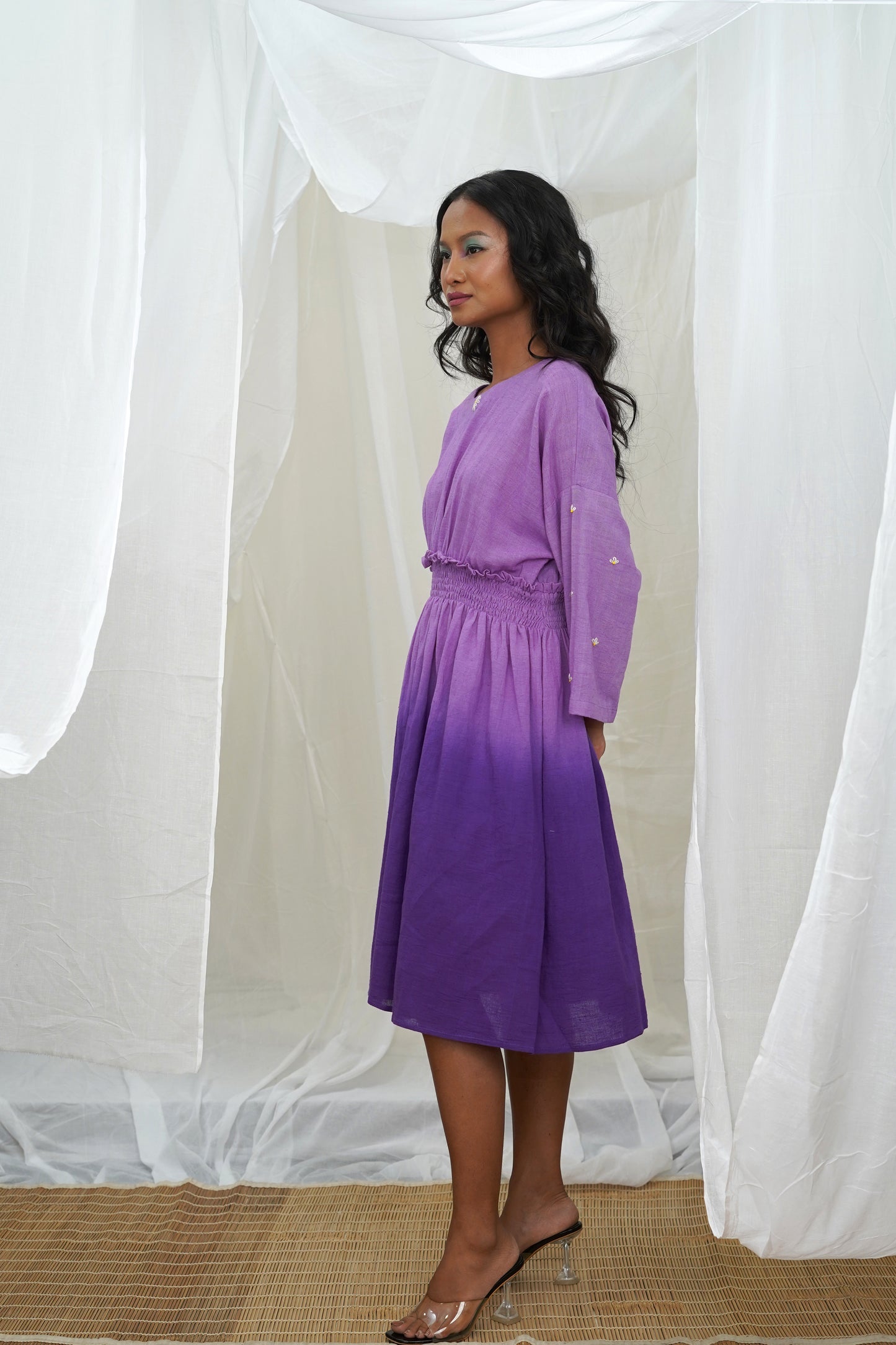 Kaya Purple Ombre Smoking Dress