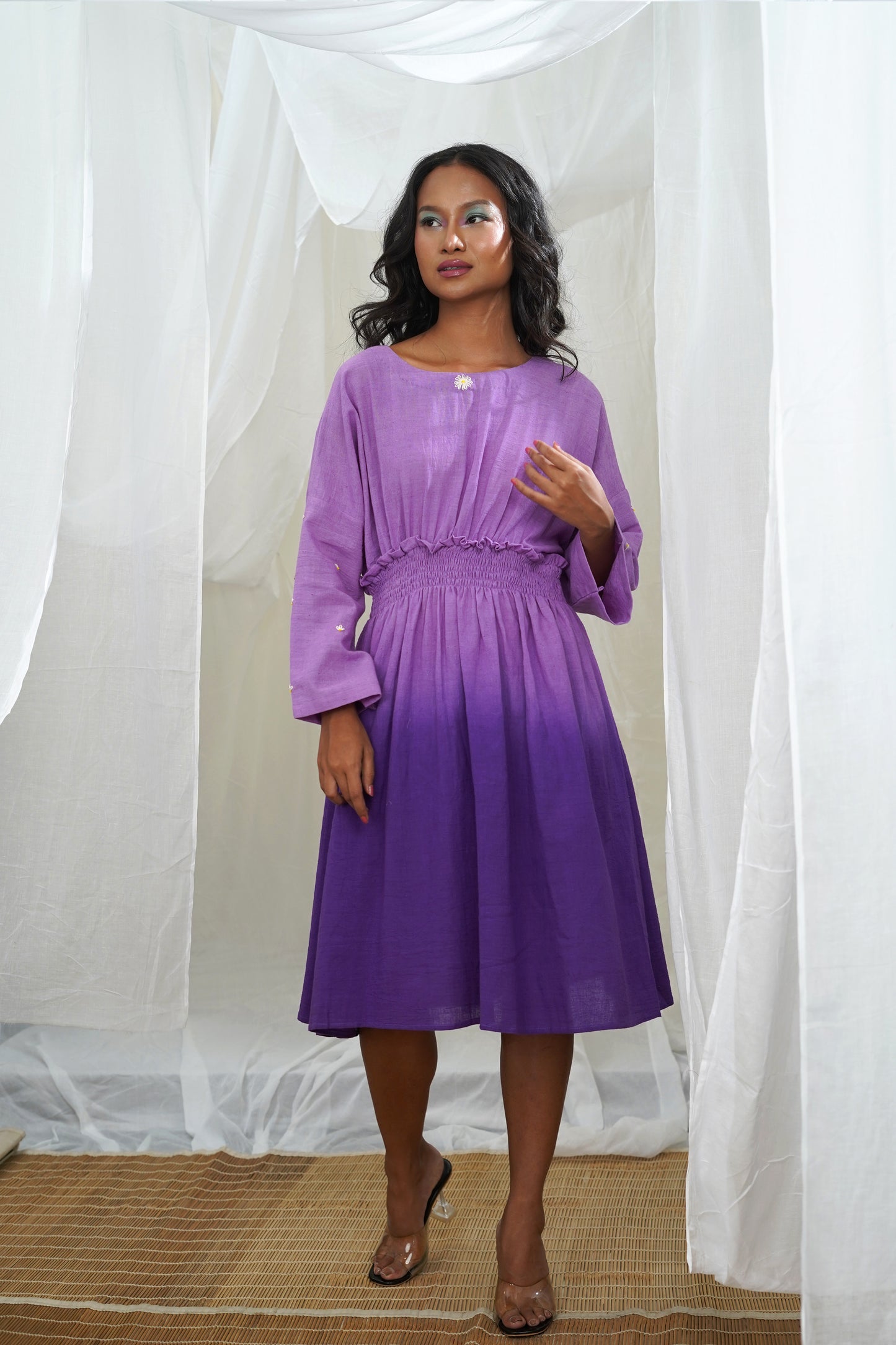 Kaya Purple Ombre Smoking Dress