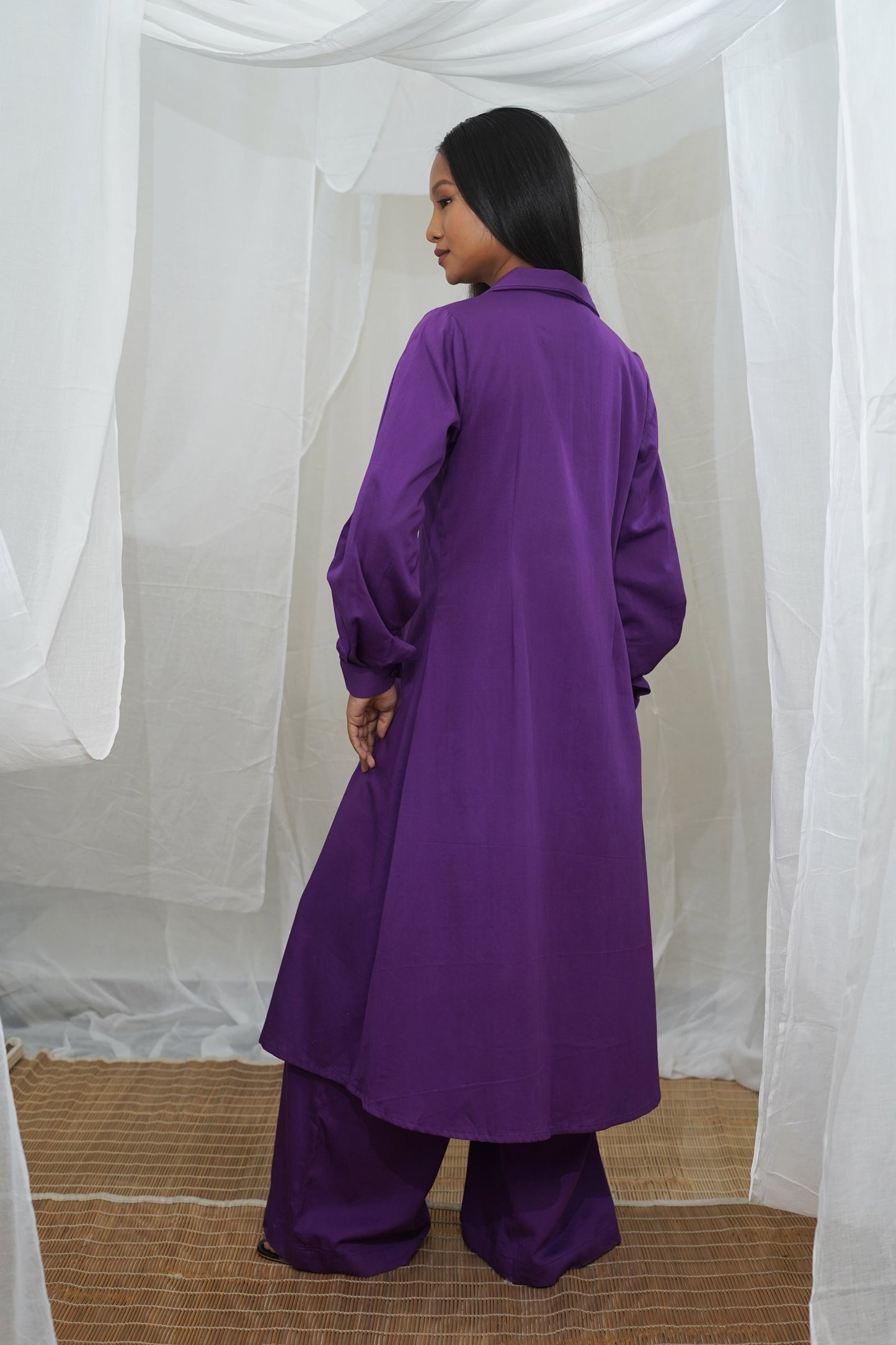 Zuri Purple Shirt Dress