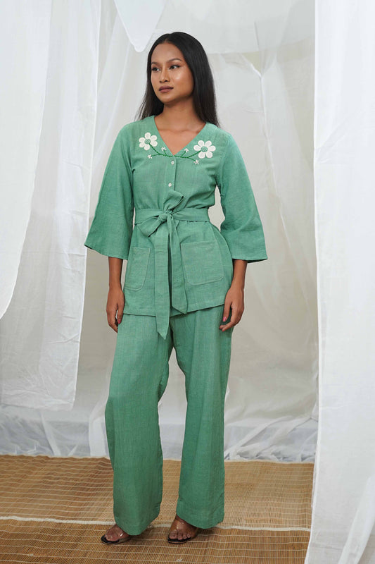 Femi Green Pocket Top