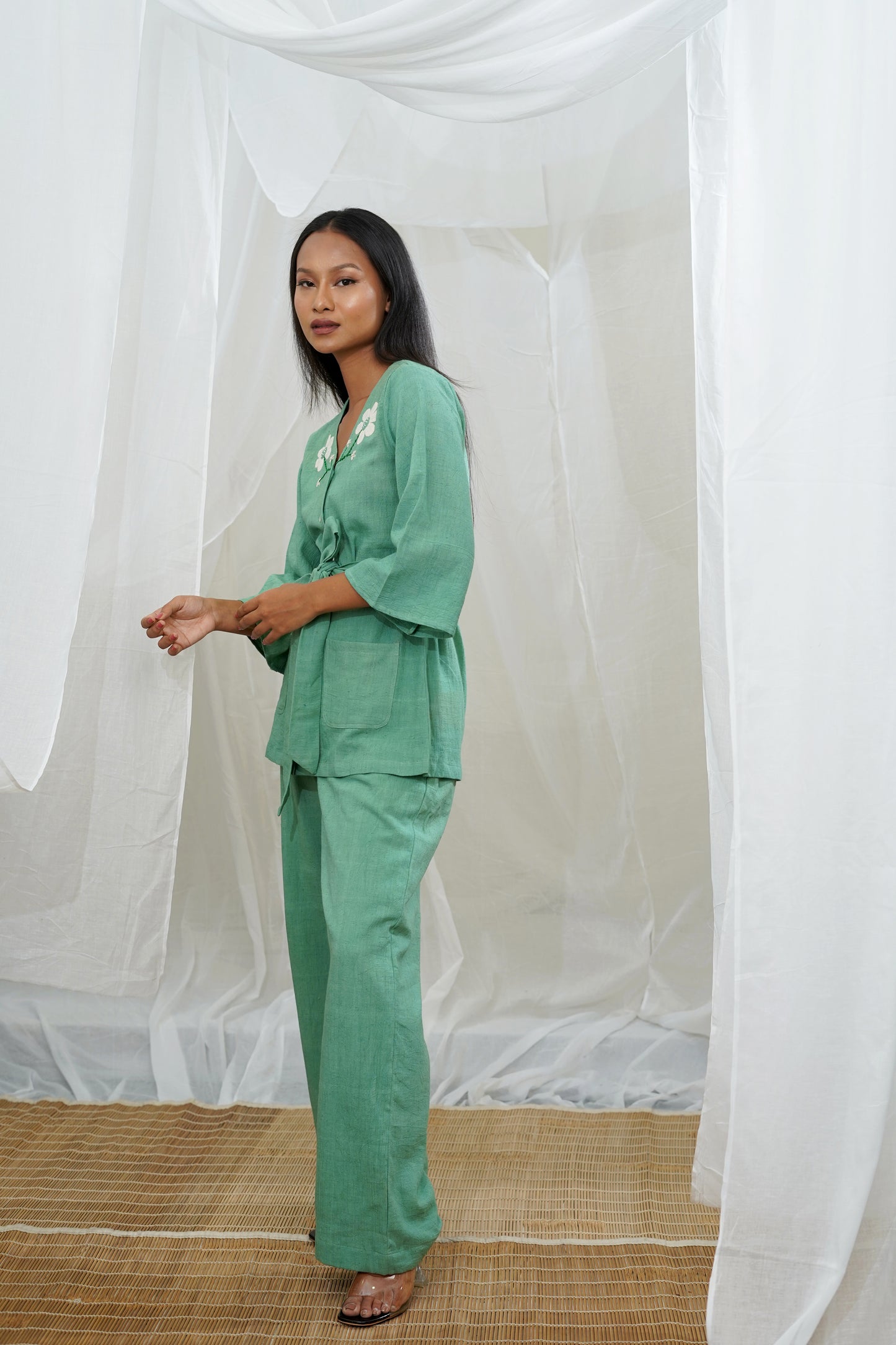 Femi Green Pocket Top