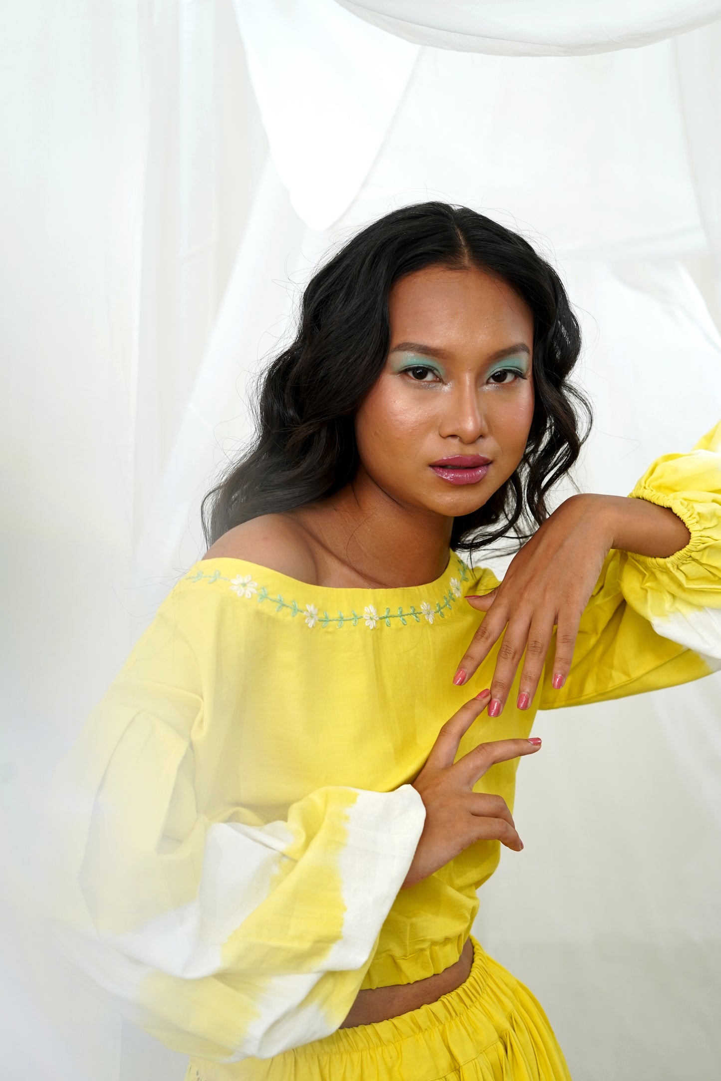 Elna Yellow Tie Dye Skirt